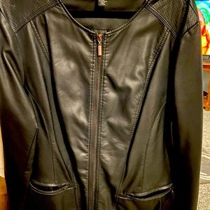 Black non leather jacket